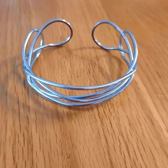 Silver colored, cuff bracelet - Picture 1 of 3